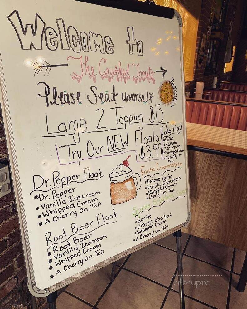 Menu of The Crushed Tomato Pizzeria in Summerville, GA 30747