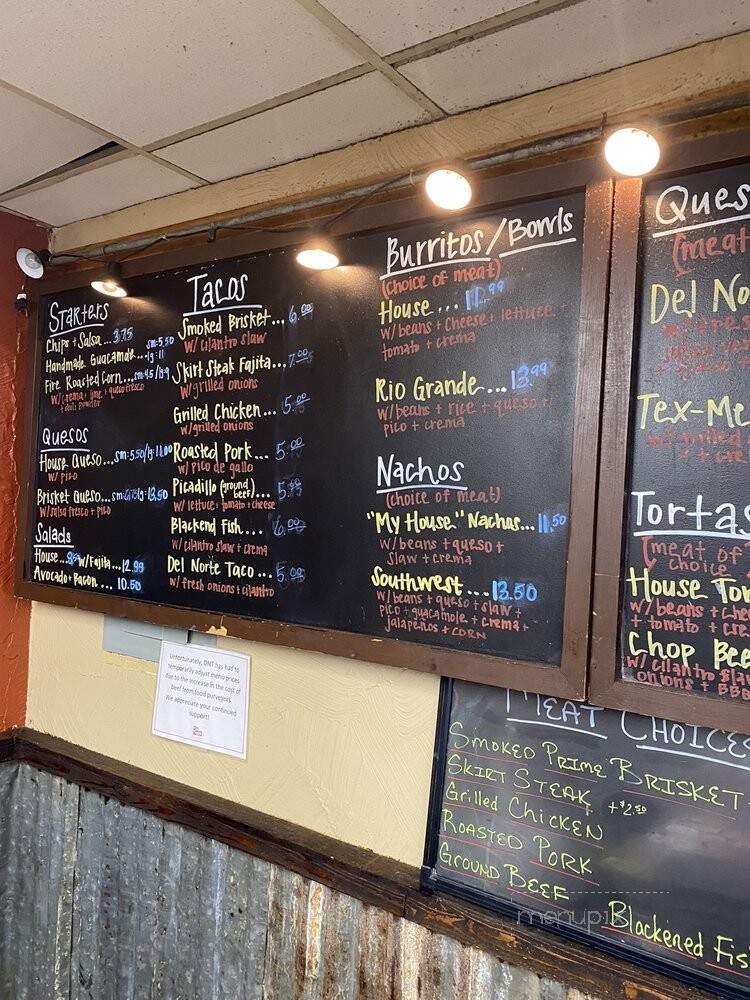 Online Menu of Del Norte, Godley, TX