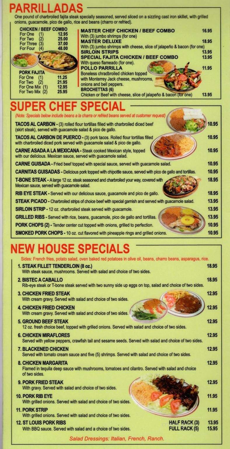 Online Menu of Las Flores Mexican Restaurant, Wallis, TX