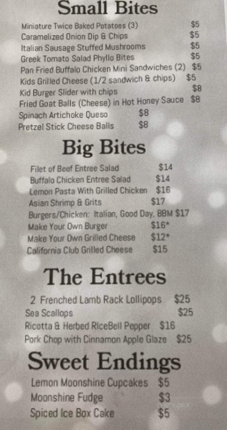 Online Menu of Snyder's Tavern, Glen Rose, TX