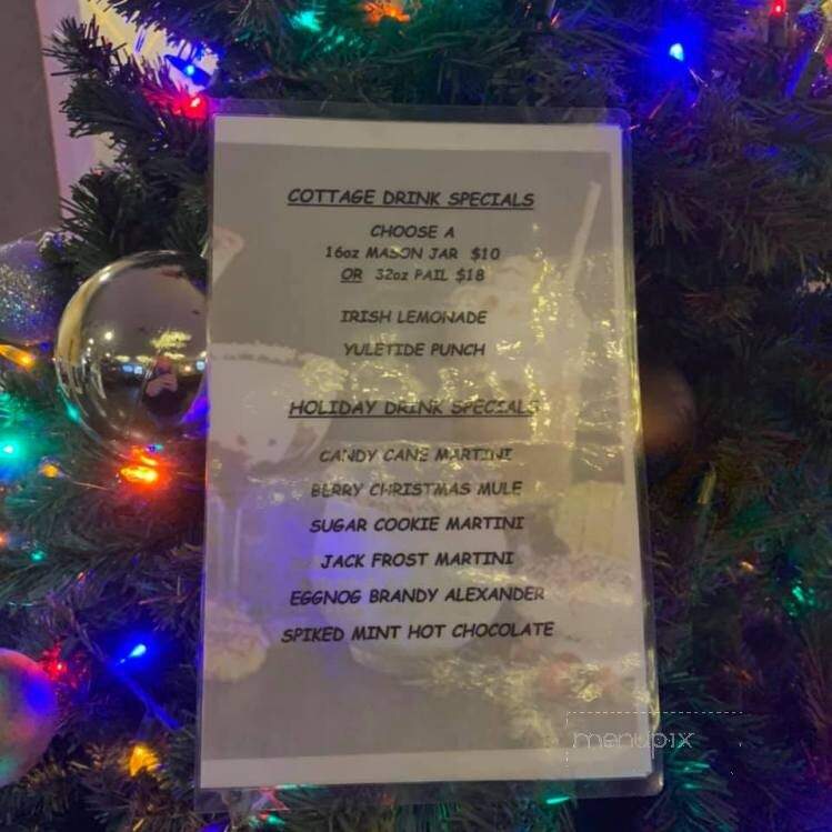 Menu of Irish Cottage Inn in Franklin, NJ 07416