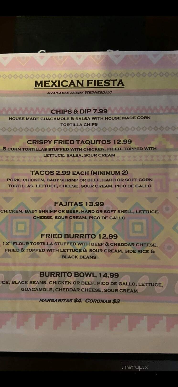 Menu of Irish Cottage Inn in Franklin, NJ 07416