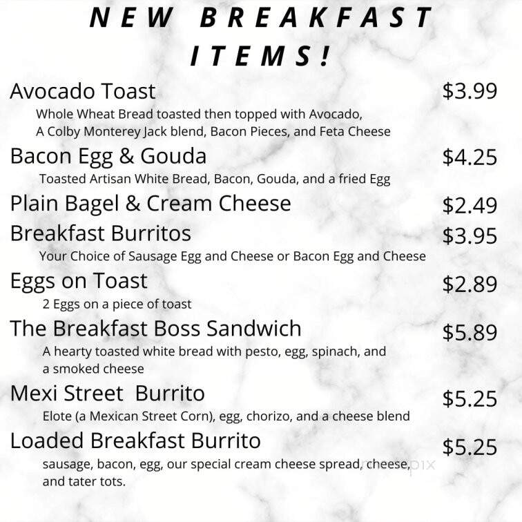 Menu of Coasters Coffee in Aurora, NE 68818