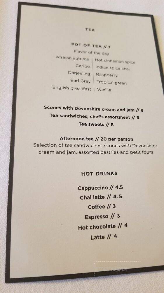 Menu of Gryphon Tea Room in Savannah, GA 31401