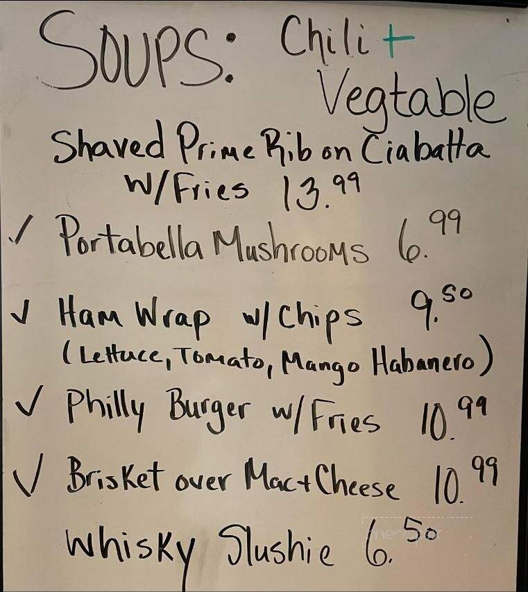 Menu of Cameron's in Buchanan, MI 49107