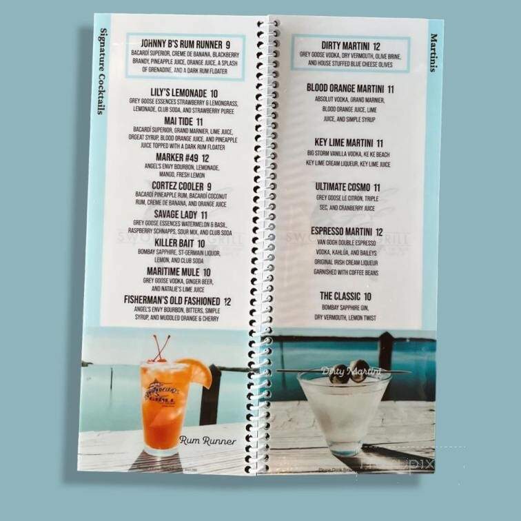 Menu of Swordfish Grill in Cortez, FL 34215