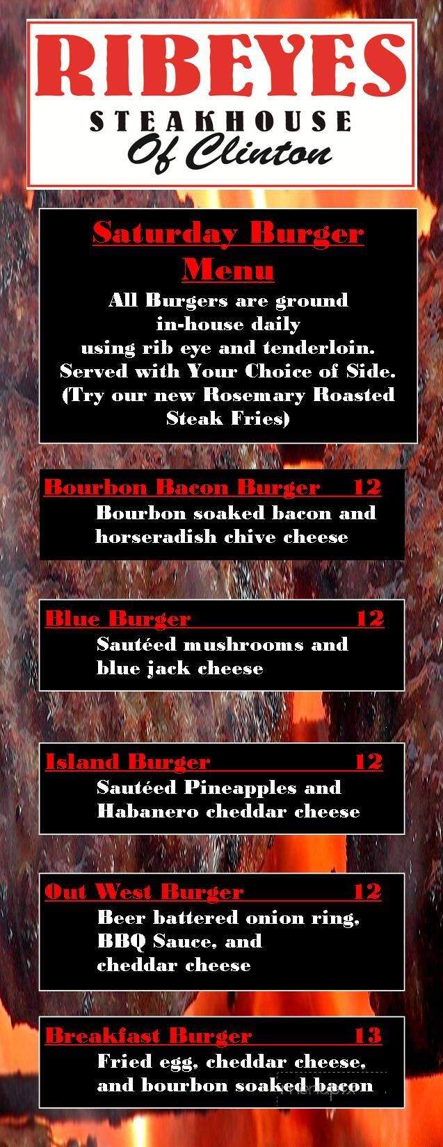 Online Menu of Ribeyes Steakhouse of Clinton, Clinton, NC