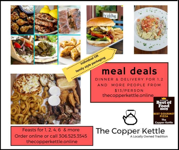 Menu of The Copper Kettle Restaurant in Regina, SK SK S4P