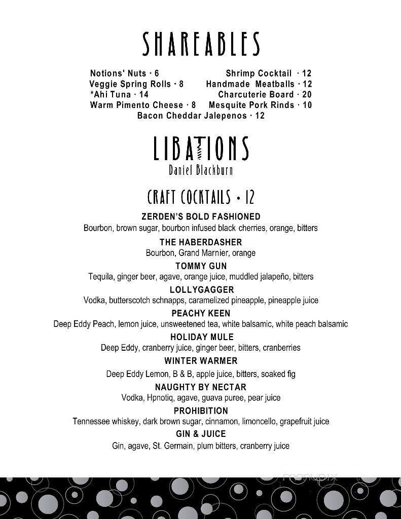 Online Menu of Notions, Hickory, NC