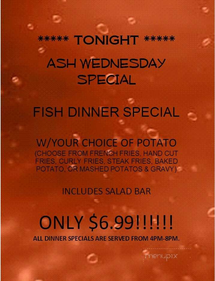 Online Menu of St. Henry Nite Club, Saint Henry, OH