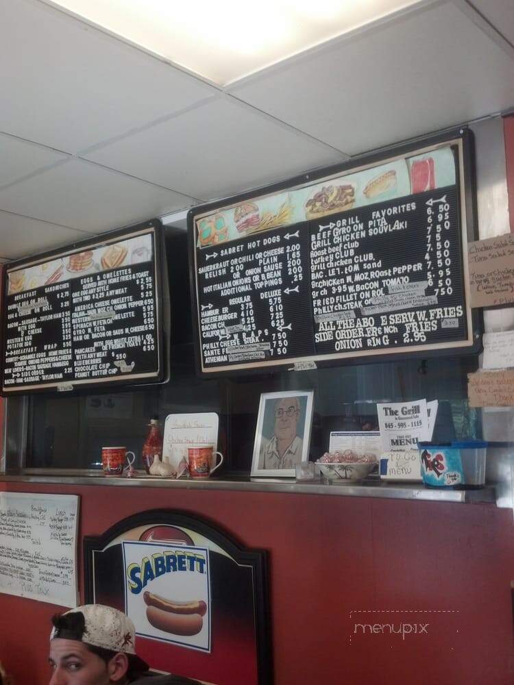 Menu of The Grill in Greenwood Lakes, NY 10925