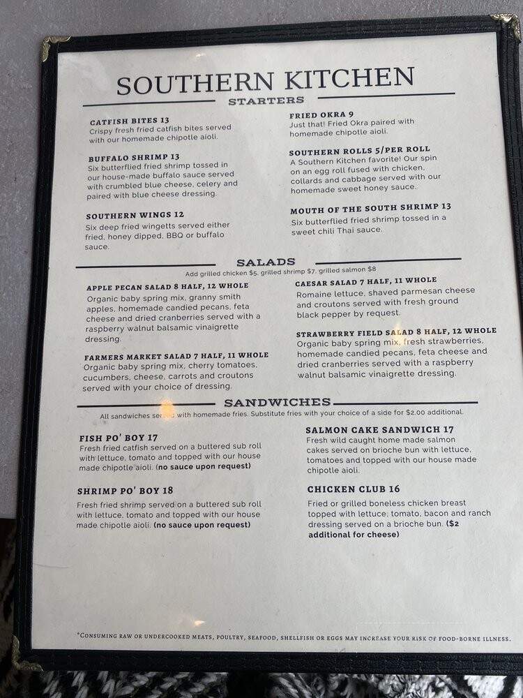 Menu of Southern Kitchen in Richmond, VA 23223