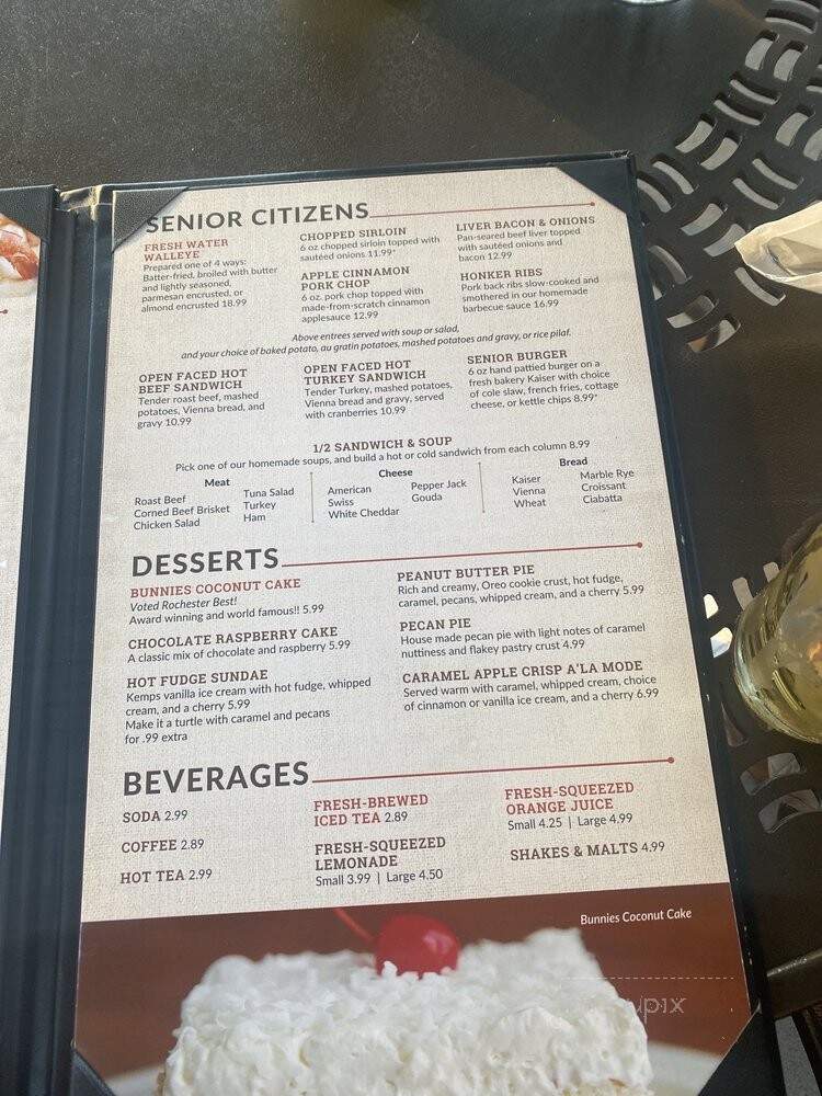 Menu of Canadian Honker Restaurant in Rochester, MN 55902