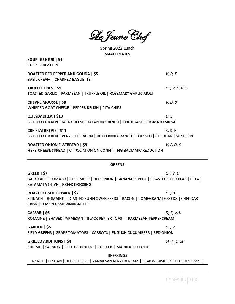 Menu of Lejeune Chef Restaurant in Williamsport, PA 17701