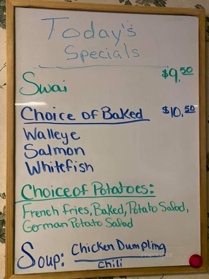 Menu of Marine House Tavern in WI 54143