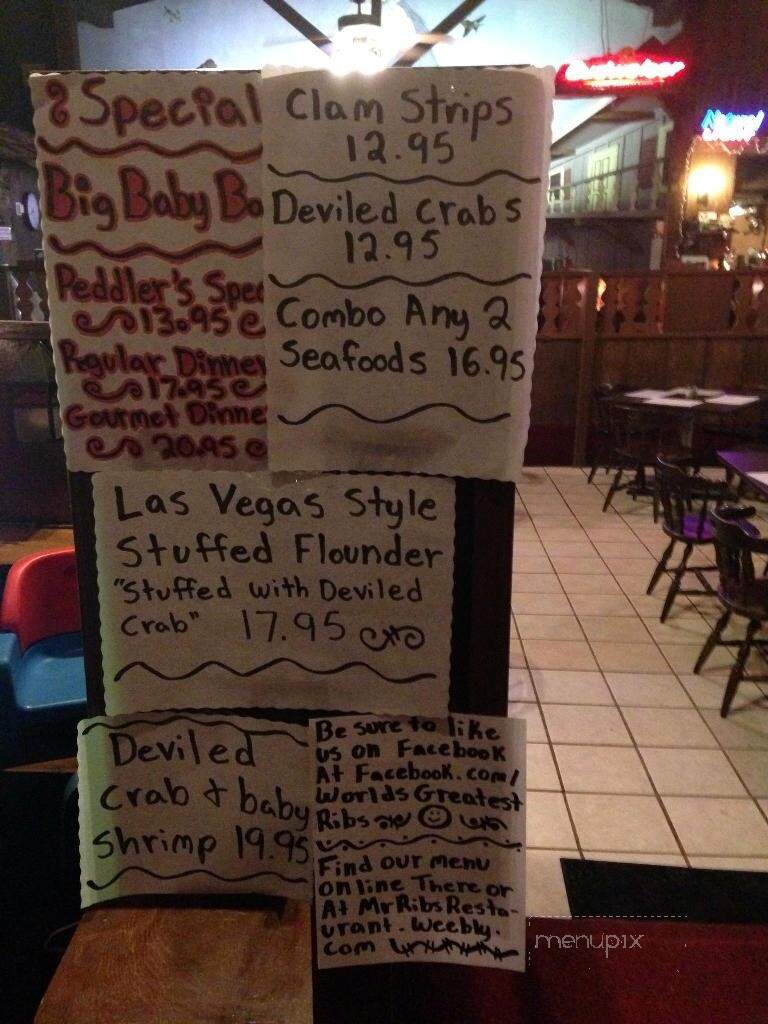 Online Menu of Mr Ribs, Rocky Mount, NC