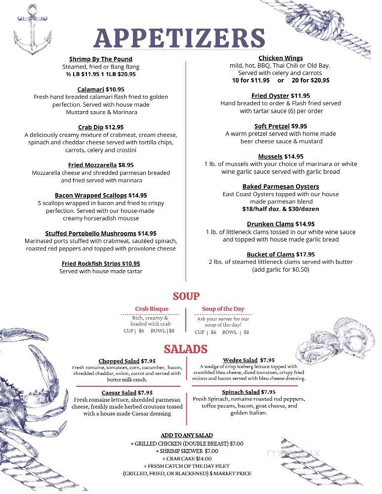 Menu of Hilltop Crabhouse Restaurant in Toughkenamon, PA 19374