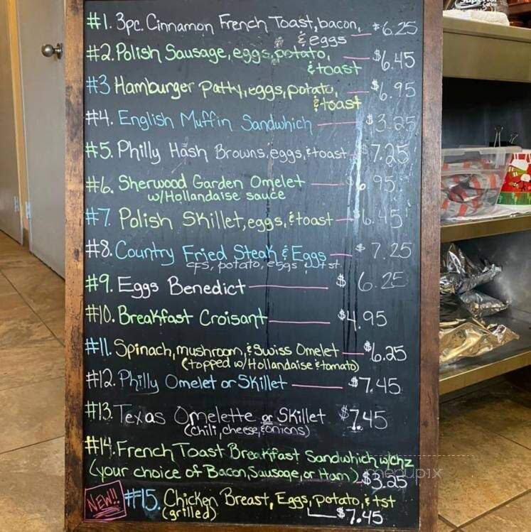 Menu of Sherwood Family Restraunt in Mayville, WI 53050