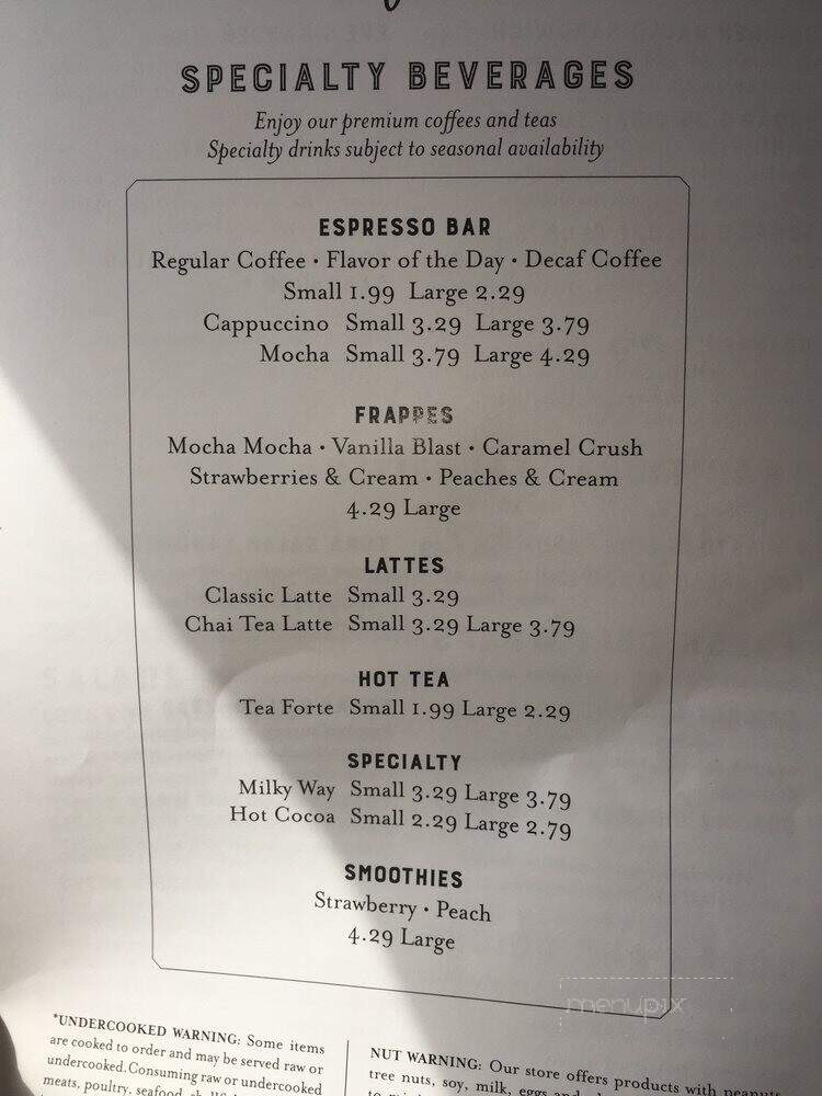 Menu of Edgar's Bakery in Huntsville, AL 35806