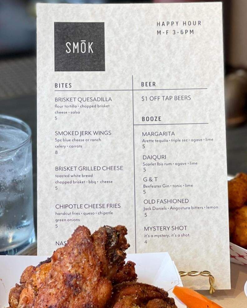 Menu of Smok BBQ in Fort Collins, CO 80525