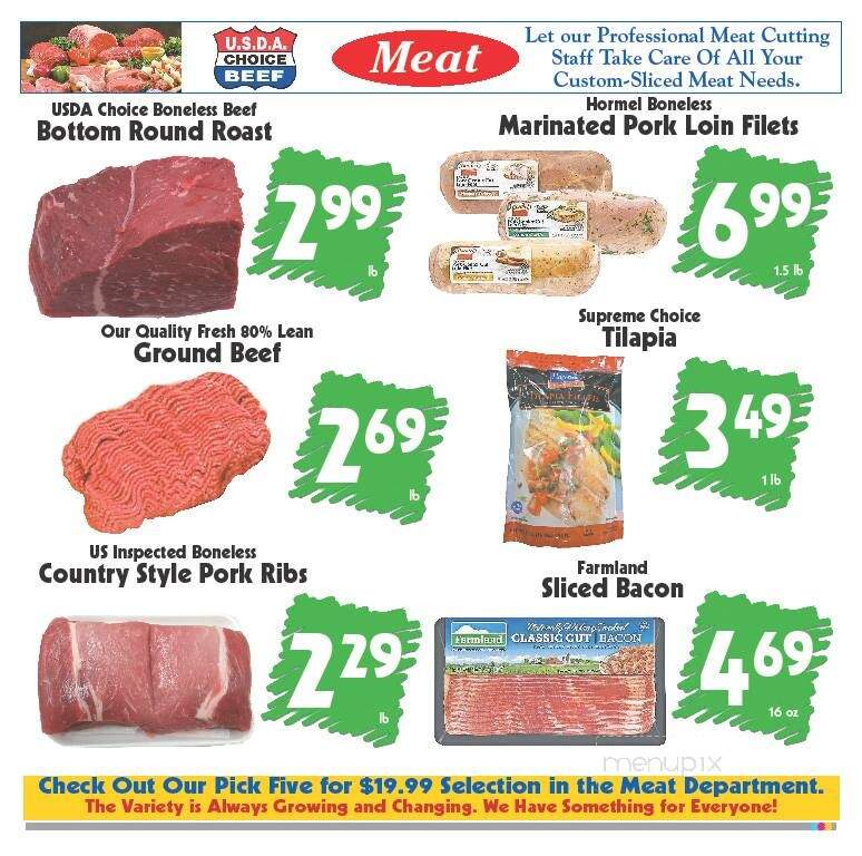 Menu of Martin's Iga Plus in Effingham, IL 62401