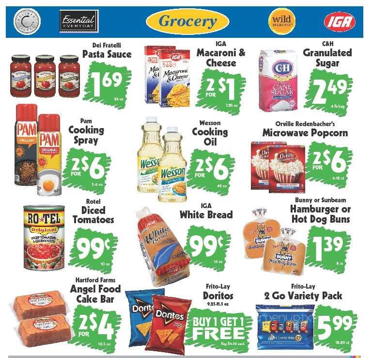 Menu of Martin's Iga Plus in Effingham, IL 62401