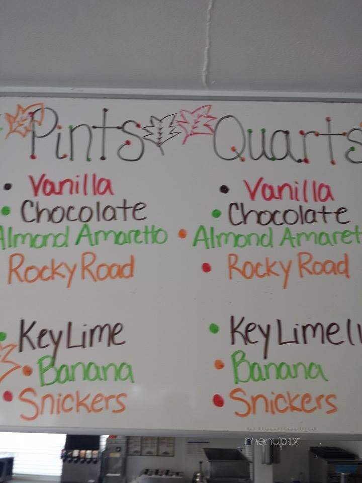 Online Menu of Stricklands Frozen Custard, Akron, OH