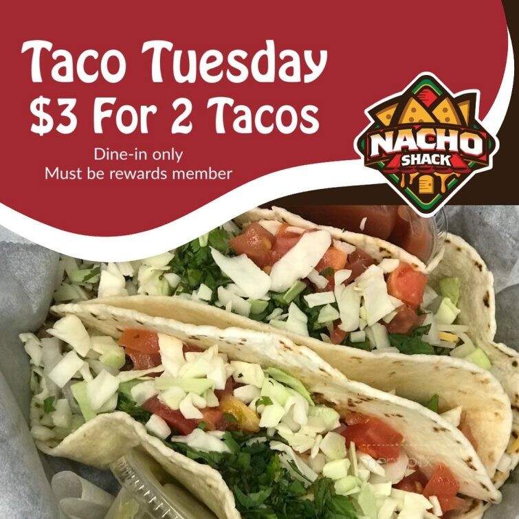 Menu of Nacho Shack in Havelock, NC 28532