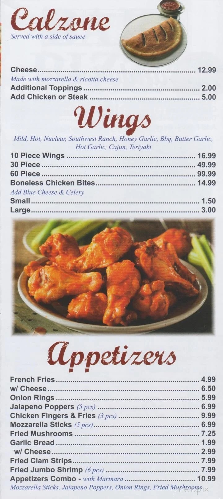 Menu of Bari Pizza in Pittston, PA 18640