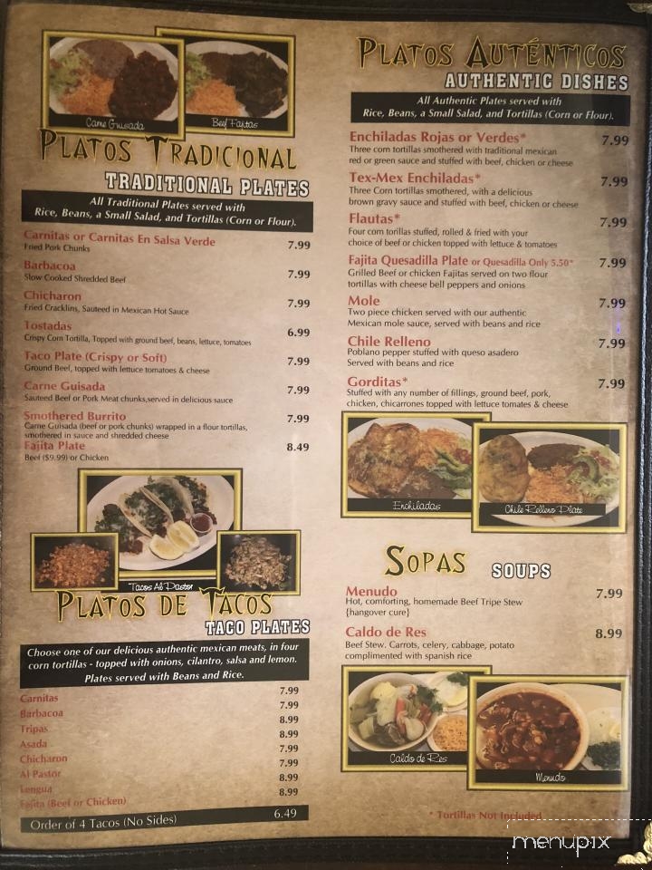 Menu of Burrito King in Lubbock, TX 79401