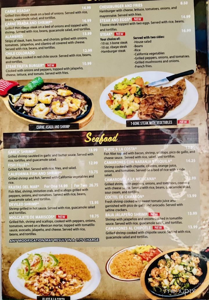 Menu of El Jardin Mexican Restaurant in Kingston Springs, TN 37082