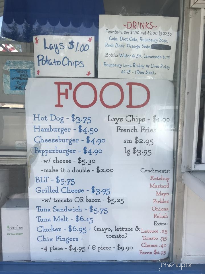 Menu of J J's Dairy Hut in Cohasset, MA 02025