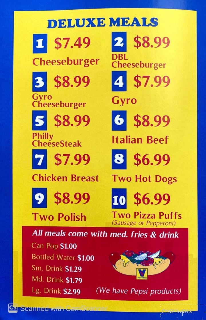 Menu of Saul's Chicago Style Grill in East Chicago, IN 46312