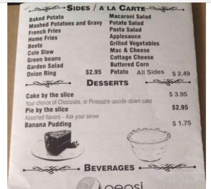 Online Menu of Fork & Finger Cafe, Portsmouth, OH