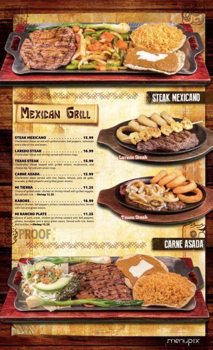 Menu of Don Sol Mexican Grill in Murray, KY 42071