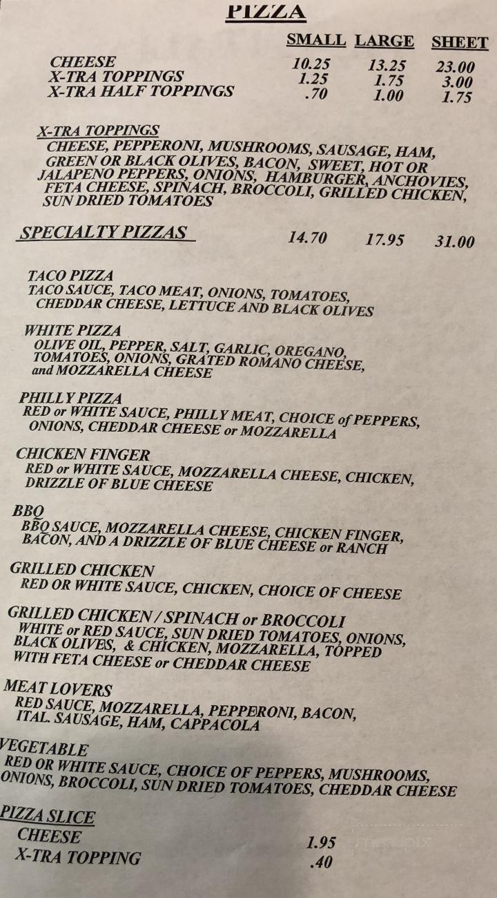 Menu of PizAItalia in North Collins, NY 14111