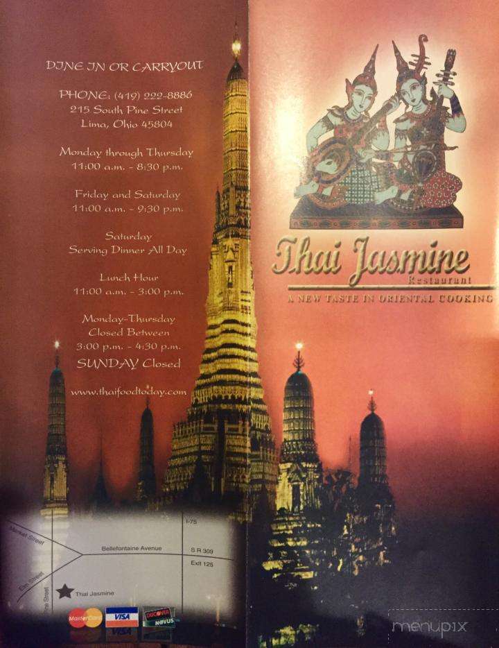 Online Menu of Thai Jasmine, Lima, OH