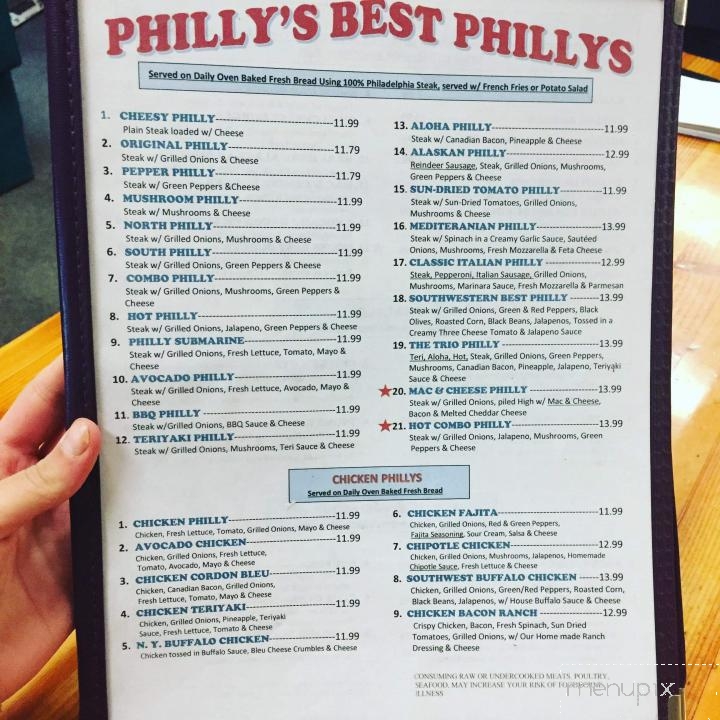 Menu of Philly's Best Phillys in Wasilla, AK 99654