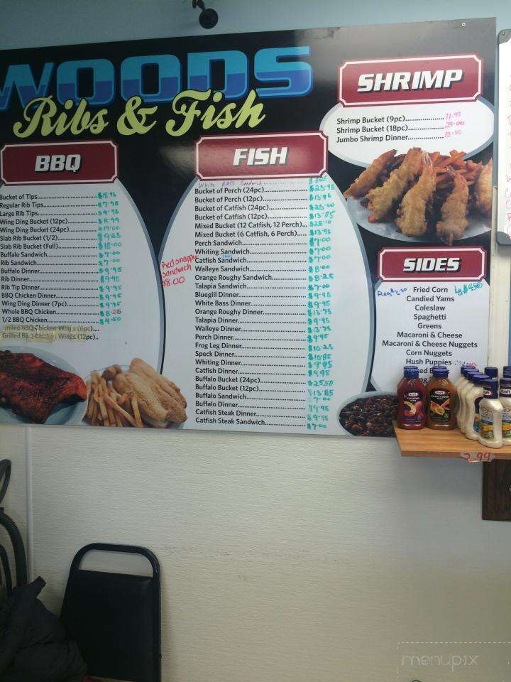Menu of Wood's Ribs & Fish in Flint, MI 48505