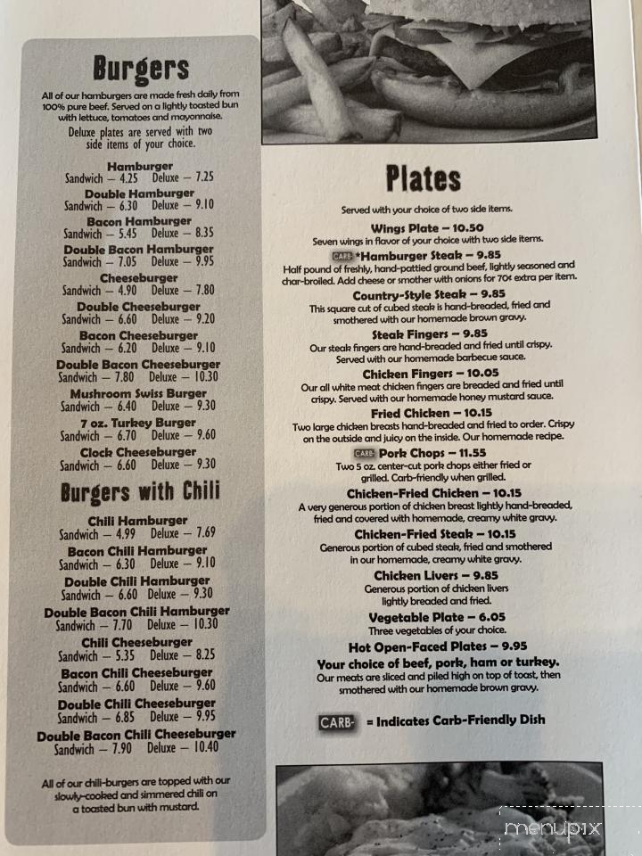 Menu of Clock Of Laurens in Laurens, SC 29360