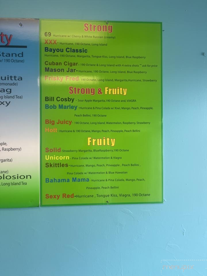 Menu of Daiquiri Explosion in Houston, TX 77025
