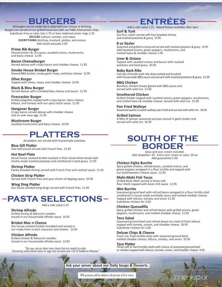 Menu of Turk Lake Restaurant & Bar in Greenville, MI 48838