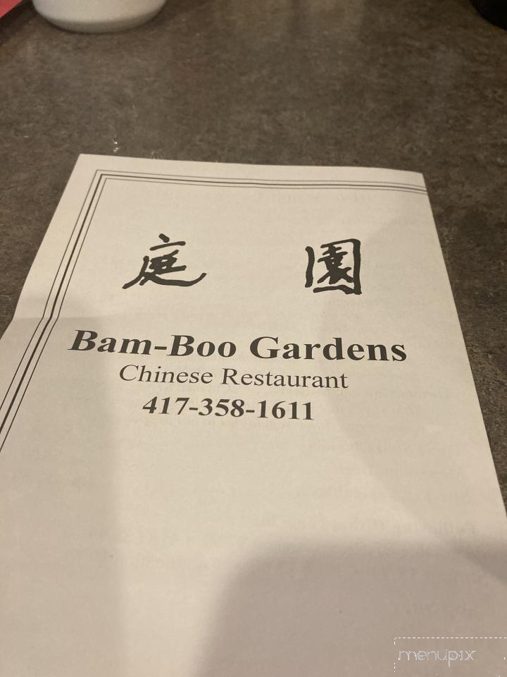 Menu of Bamboo Garden in Carthage, MO 64836