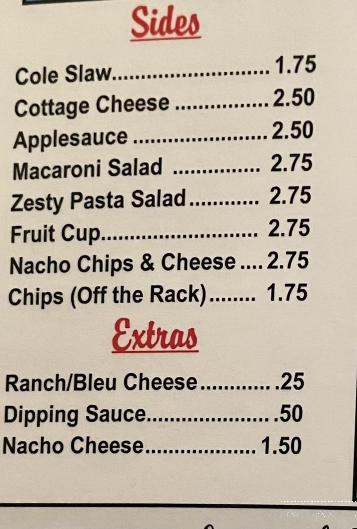 Menu of Der Dog Haus in Parkersburg, WV 26101