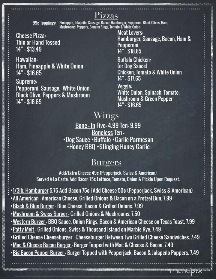 Menu of Gilliganz Bar & Grill in Edwardsville, IL 62025