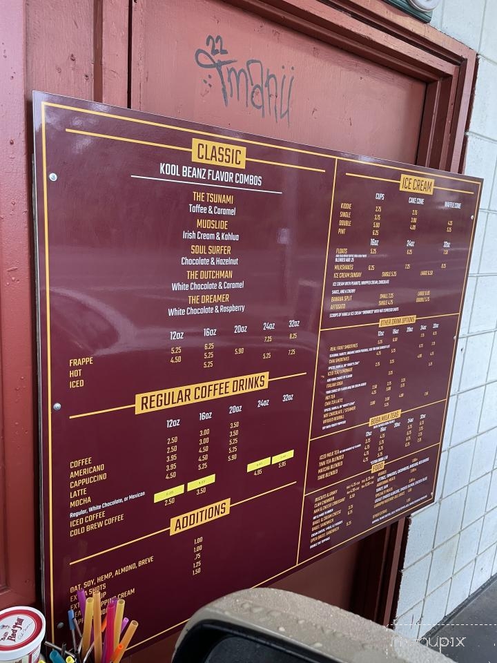 Online Menu of Kool Beans Coffee & Ice Cream, Eureka, CA