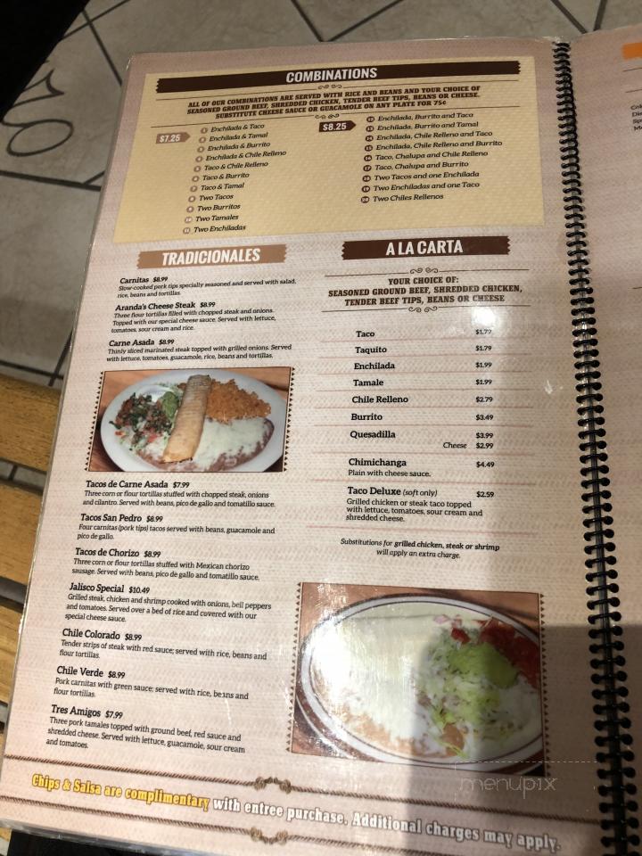 Menu of El Charro in Claremore, OK 74019