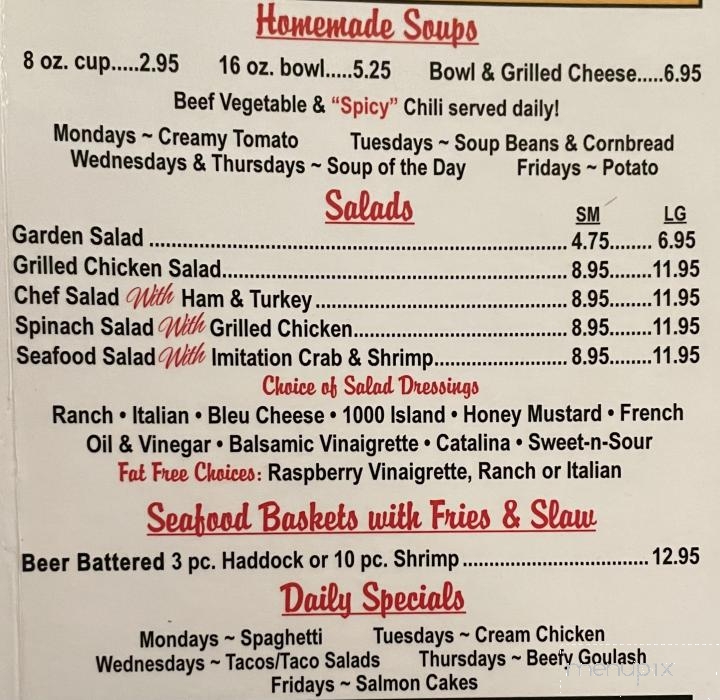Menu of Der Dog Haus in Parkersburg, WV 26101