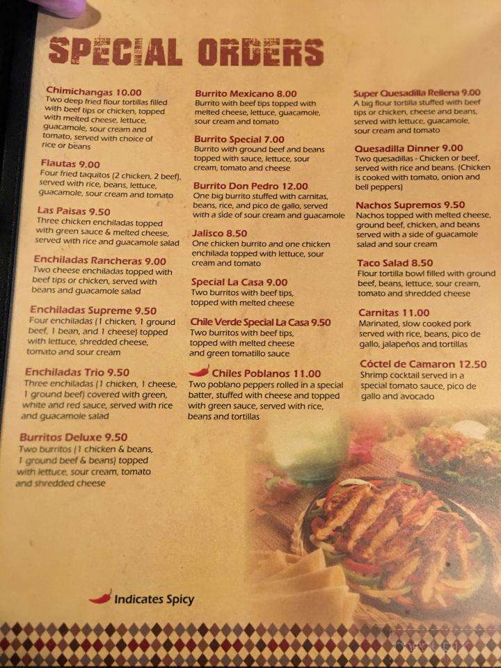 Menu of Azteca Mexican Grill in Camillus, NY 13031