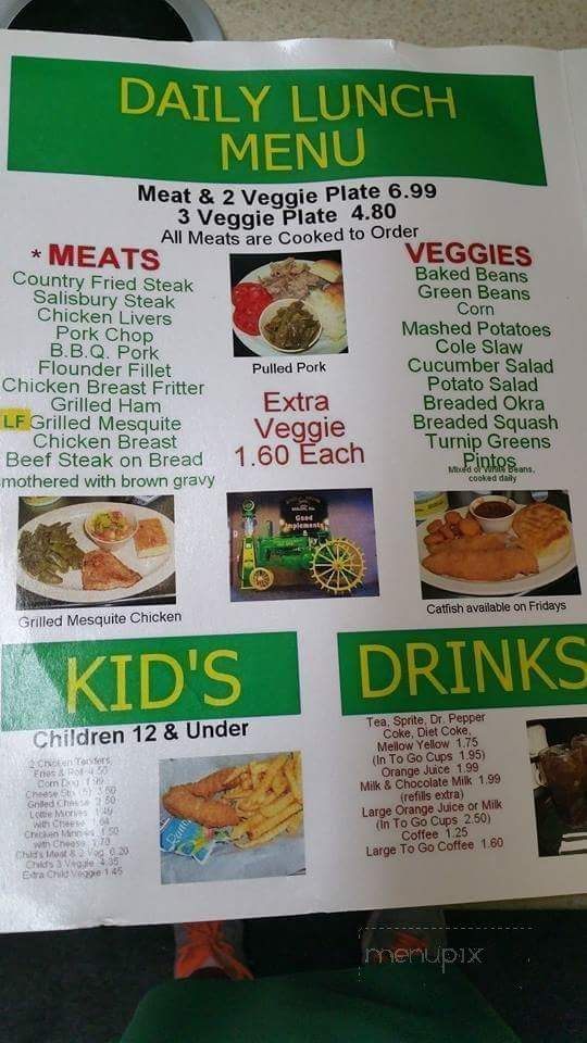 Menu of Lottie's Diner in Benton, TN 37307